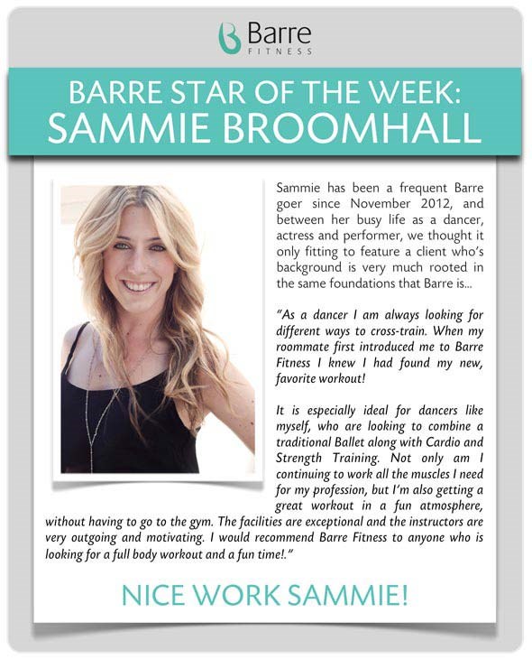 Barre-Star-Feature-Sammie-B