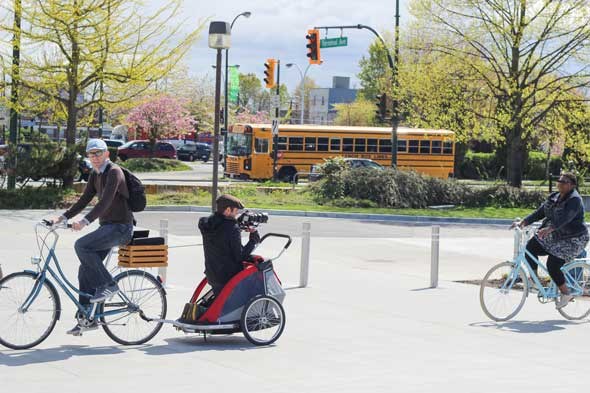 Vancouver Cycle Chic — filming Cecily