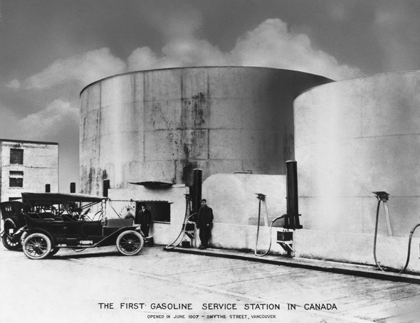  First Gas Station in Canada: Image Courtesy of Imperial Oil Esso- Glenbow Museum Archives ip-12-1-1