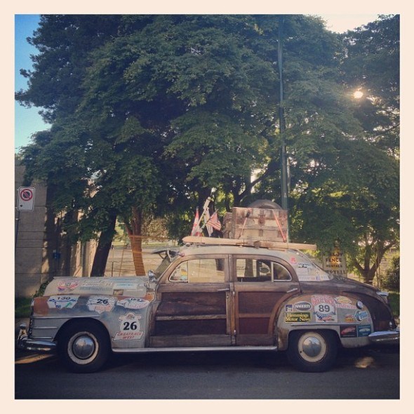 Vintage Chrysler Woody Sedan