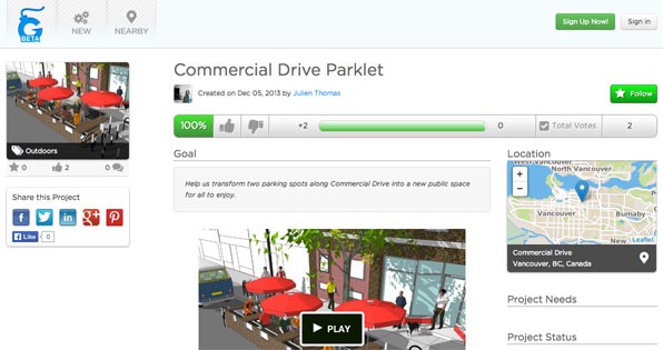 Commercial Drive Parklet