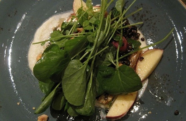 fennel apple spinach salad