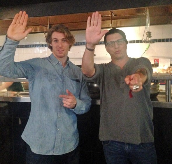  High five, dudes!