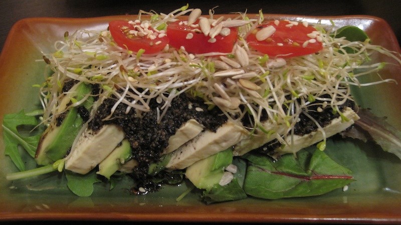 tofu and avocado salad