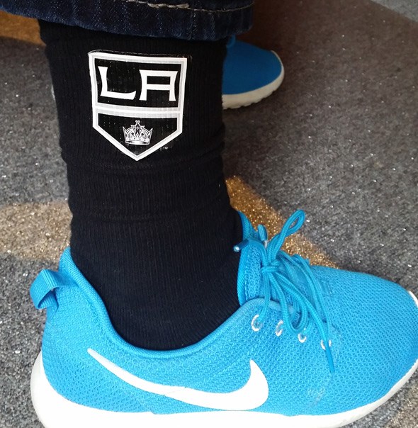  Yes, the editor-in-chief of V.I.A. sometimes wears LA Kings socks.