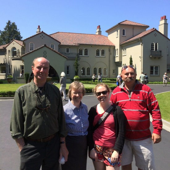  Descendents of Casa Mia architect Ross A. Lort, three grandchildren and one great grandchild went to see their grandfather's handiwork.