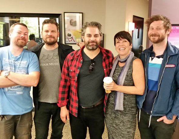  Dan Mangan (right), Blacksmith (left) and Tamara Stanners (light lady kindof in the middle)