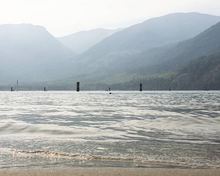  Wildfire haze over the Harrison River