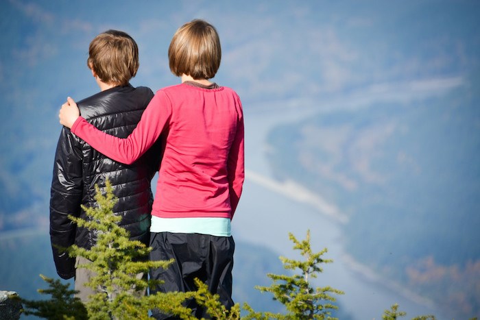  Enjoying the view from the top. Photo: Stephen Hui.