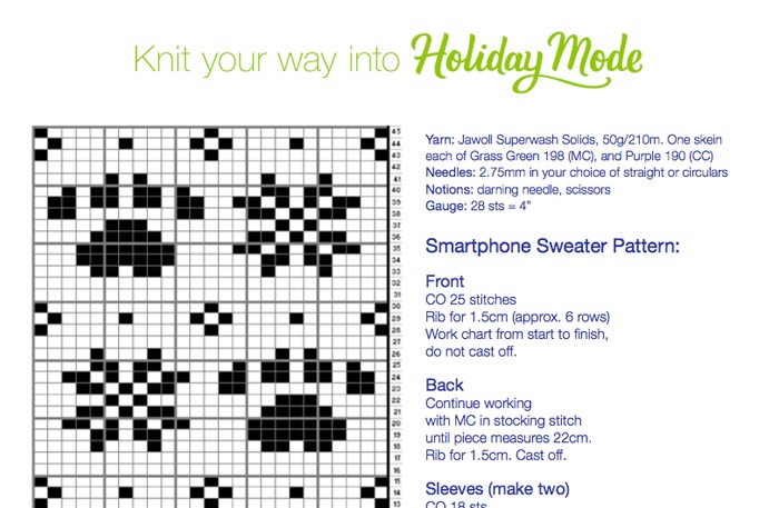  Click to download a PDF of the mini sweater patterns!