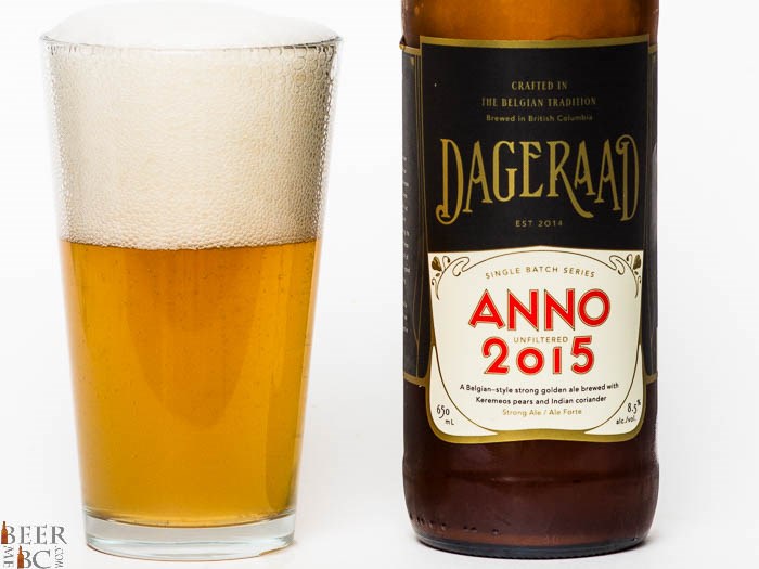 Beer Me BC - Dageraad Anno 2015 Golden Ale