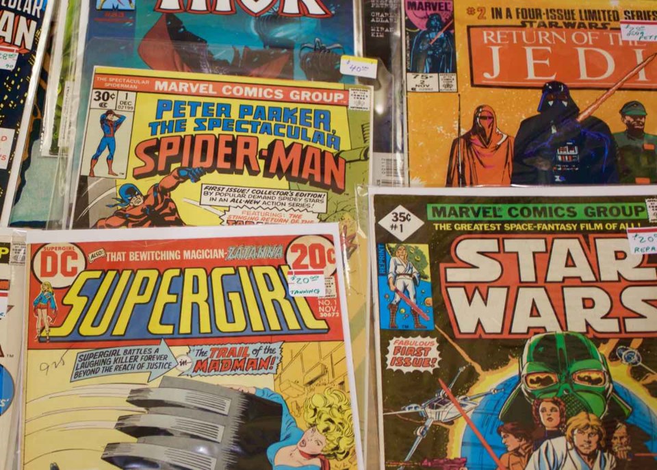  Vintage comic books at the Comic Show. Photo by Philip Moussavi