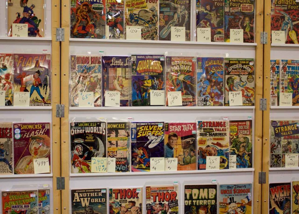  Vintage comic books. Photo by Philip Moussavi