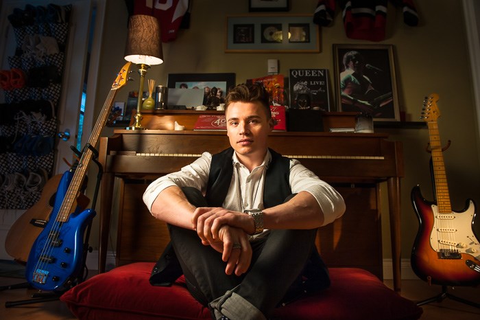  Shawn Hook at home in Burnaby.