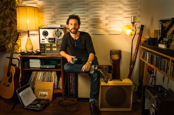  Shawn Hall in his home studio.