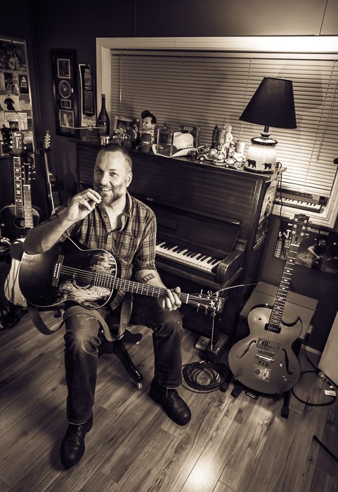  Wil at home in his music room