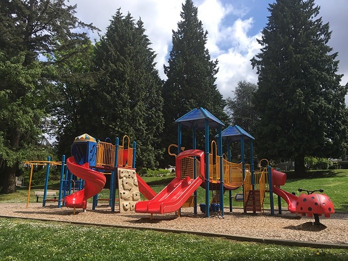  Part of the playground in the south end of the park.