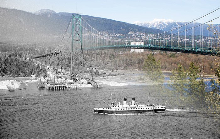  Lions Gate Bridge. Vancouver Archives Reference: AM640-S1-: CVA 260-844.