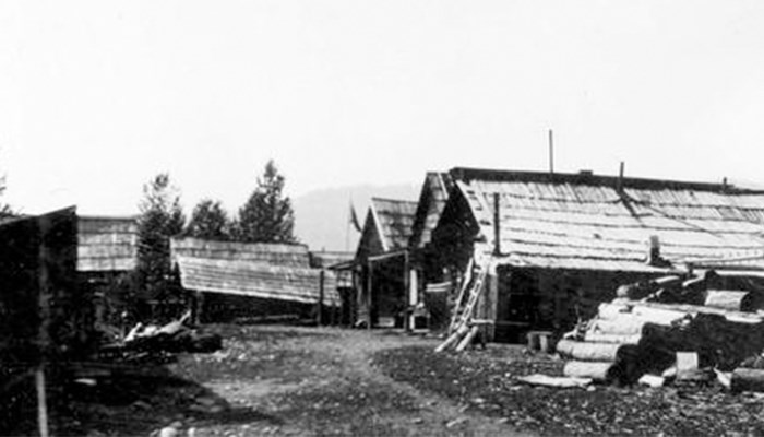  Chinese Miner's Cabins, 1890s, Photo Courtesy of BC Archives.
