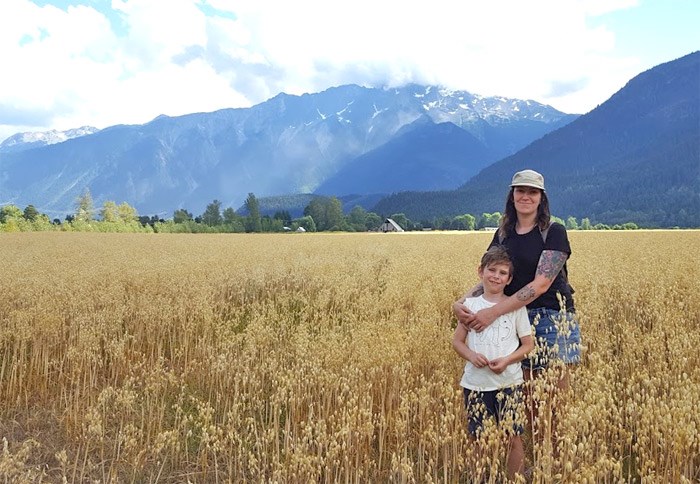  2/3rds of my squad with Pemberton's iconic Mt Currie in the background