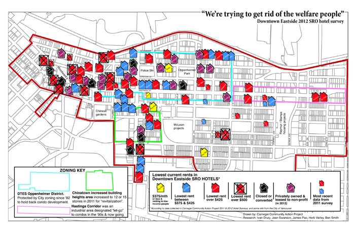  The CCAP's hotel gentrification map from a 2012 report