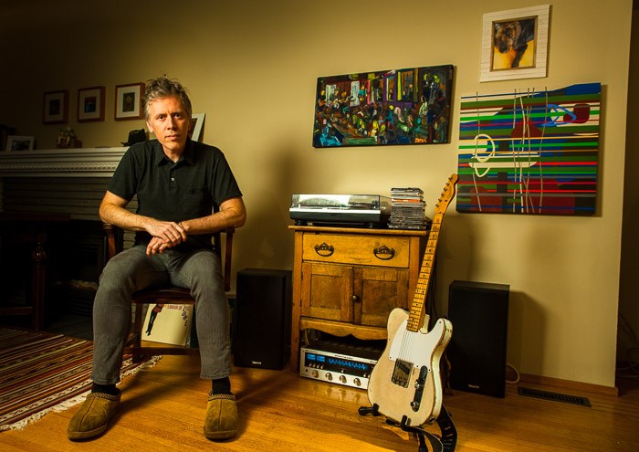  Craig Northey relaxing in his North Vancouver home.