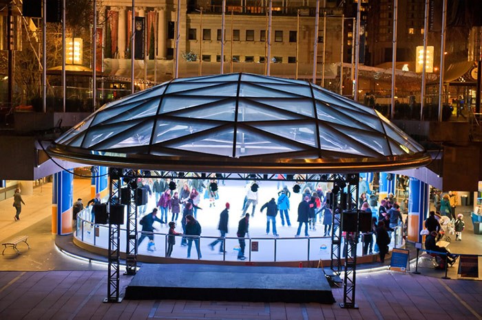  Ice skating at Robson Square's rink in downtown Vancouver. V.I.A. file photo