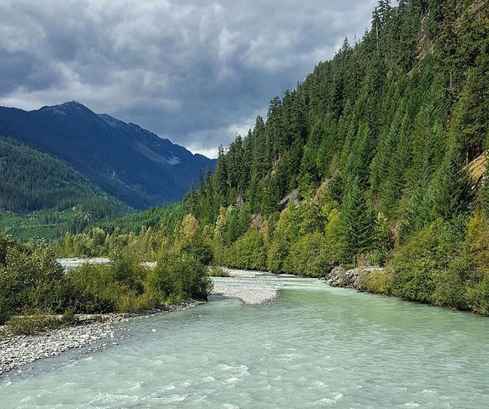  The beautiful Squamish River, just an hour outside of downtown Vancouver