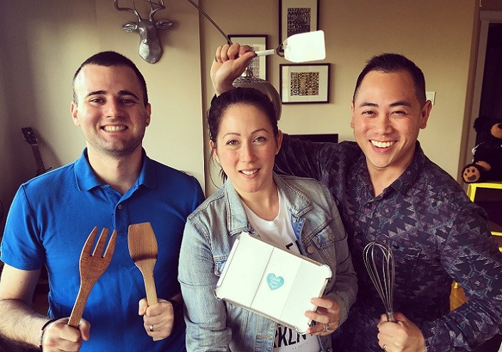  Co-founders Andrea & Eddy (centre & right) with advocate / husband Thomas (left)