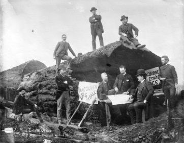  Photo Credit: CVA 371-2568. Promotional event for Vancouver's real estate c. 1886.