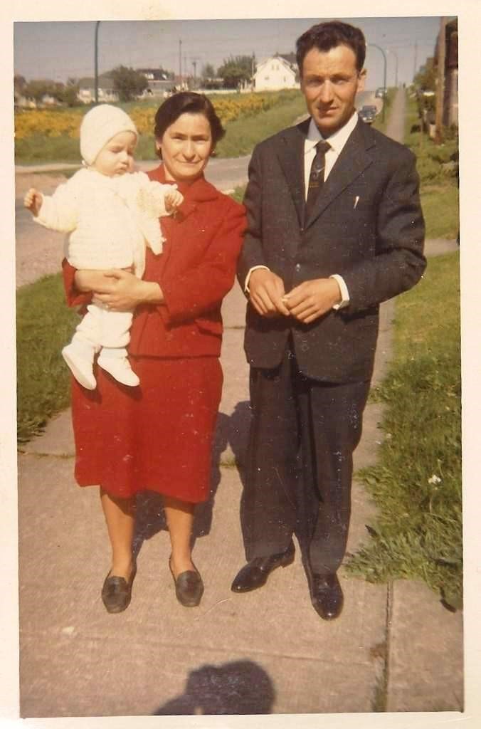  Donato as a child with his parents looking east on Graveley in late 1960s. Photo: Donato Calogero. See the undeveloped land across the street to the North East. It was owned by the city and later developed into multi dwelling apartments which can be seen today.