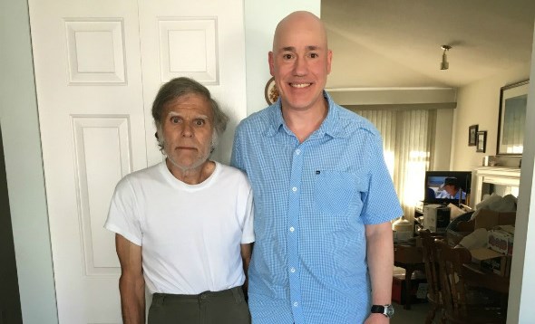  Stephen Roth, grandson to Albert and Florence (left) and Donato Calogero (right). Photo credit Natasha Tresham.