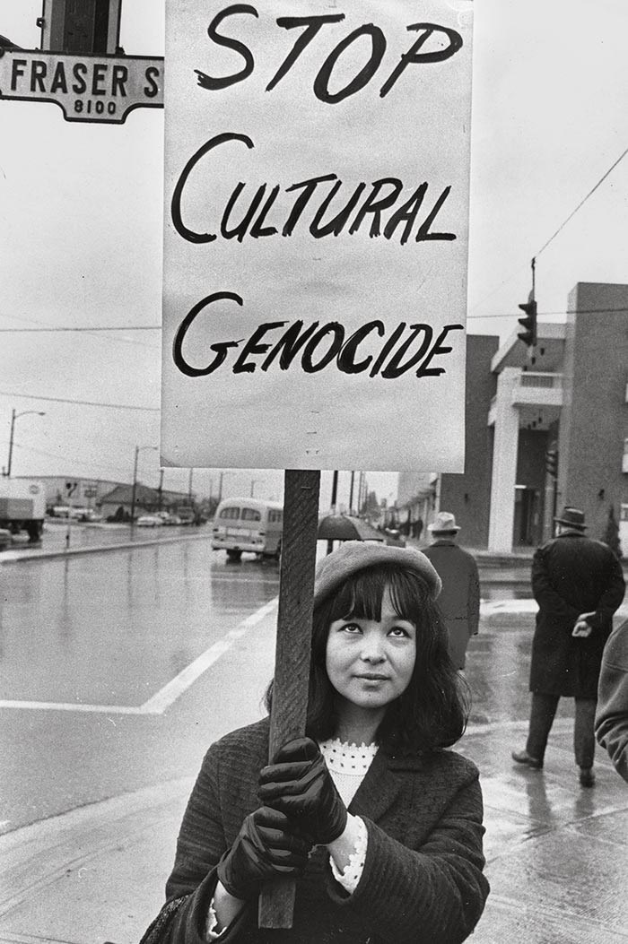  Residential School Protest, 1968. Photo credit: Ralph Bower/Vancouver Sun.
