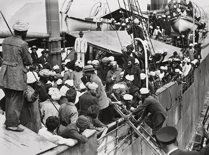  SS Komagata Maru, 1914. Photo: Leonard Frank/Vancouver Public Library.