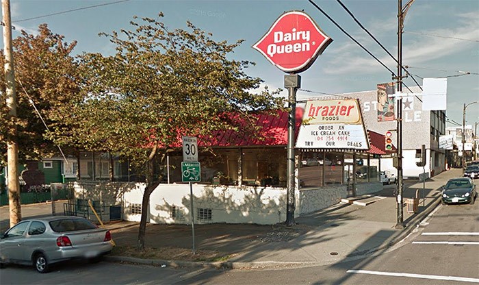  The property at the corner of East Hastings and Lakewood Drive is home to a long-standing Dairy Queen - but not for long. | Google Maps