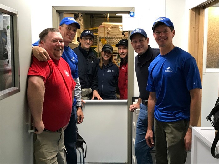  Experts from aquariums around North America have travelled to Alaska to help care for a stranded newborn beluga whale. Photo courtesy Vancouver Aquarium