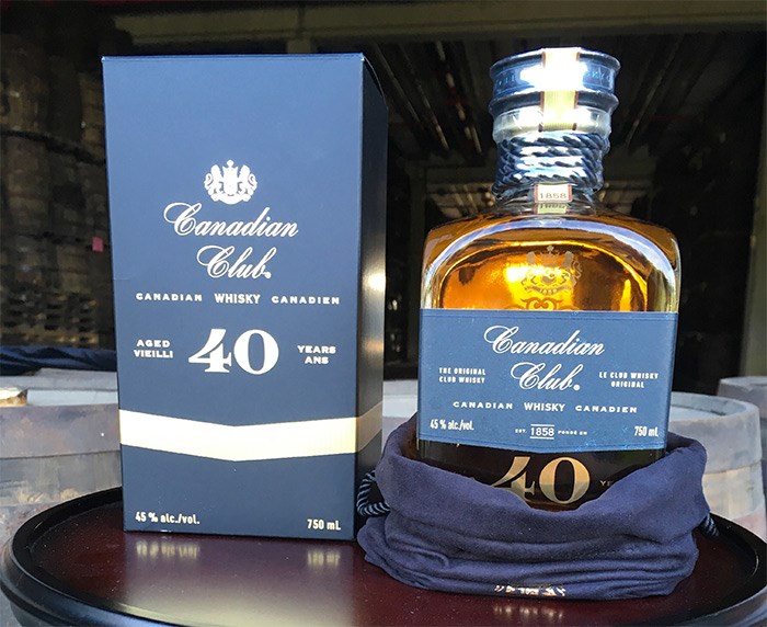  The Canadian Club 40 Year Old whisky, unveiled at the warehouse on Tuesday, Sept. 26, in Windsor, Ont. — Joanna Sasvari photo