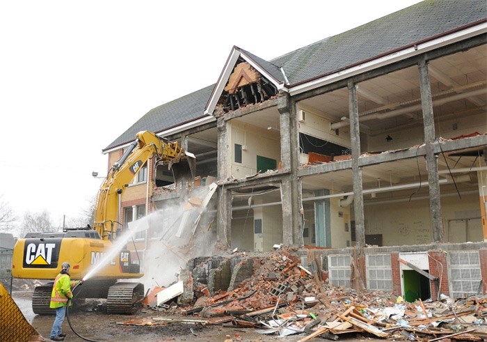  The more than century-old General Gordon school was completely flattened in 2015 to pave the way for a replacement school that could better withstand an earthquake. Photo Dan Toulgoet