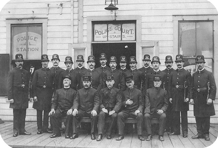  Vancouver Police Department, 1903. City of Vancouver Archives. Ref: AM54-S4-Pol-P4.