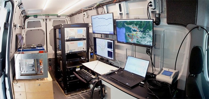  The interior of the Mobile Mass Spectrometry Lab.   Photograph Submitted
