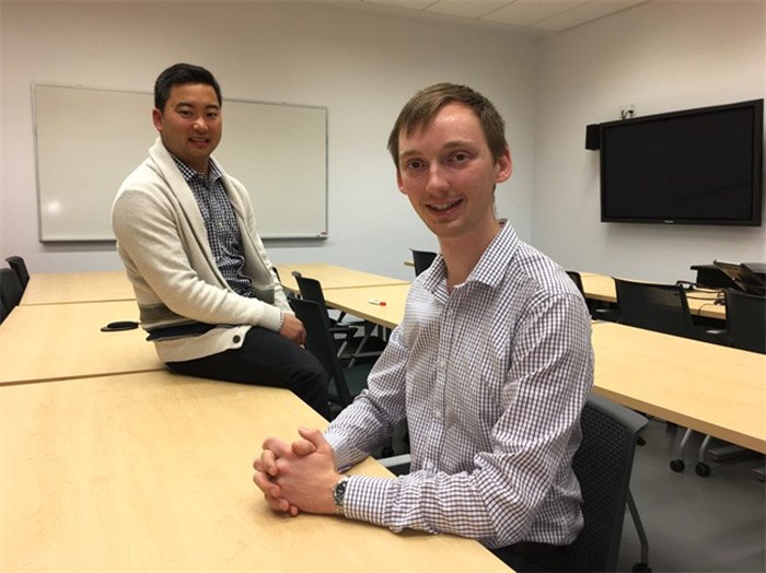  First-year University of British Columbia medical student, Dakota Peacock, right, and UBC faculty of pharmaceutical sciences' Jason Min pose in this undated handout photo. The University of British Columbia is on mission to train future doctors, dentists and other health-care providers to treat Indigenous patients by learning about the pain inflicted by past Canadian policies. THE CANADIAN PRESS/HO, UBC Public Affairs 