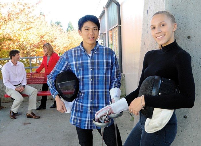  Howard Zhao, a Grade 10 student at Sentinel, won the fencing championship for the men's epee under 17 at the North American Cup held this month in California. Christina Zozulya, also a Grade 10 Sentinel student, is ranked number one in Canada among women fencers under 17. Both students attend West Vancouver's fencing academy, the kind of program which has added to West Vancouver's appeal as a 