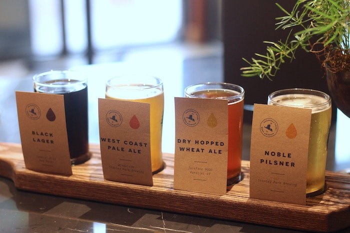  Craft beer flight. Photo: Lindsay William-Ross