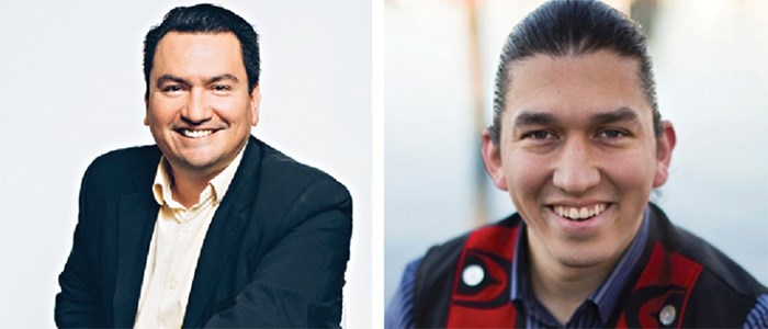  Left: Squamish Nation Chief Ian Campbell. Right: Squamish Nation member and curent electoral officer Khelsilem   Photo: File