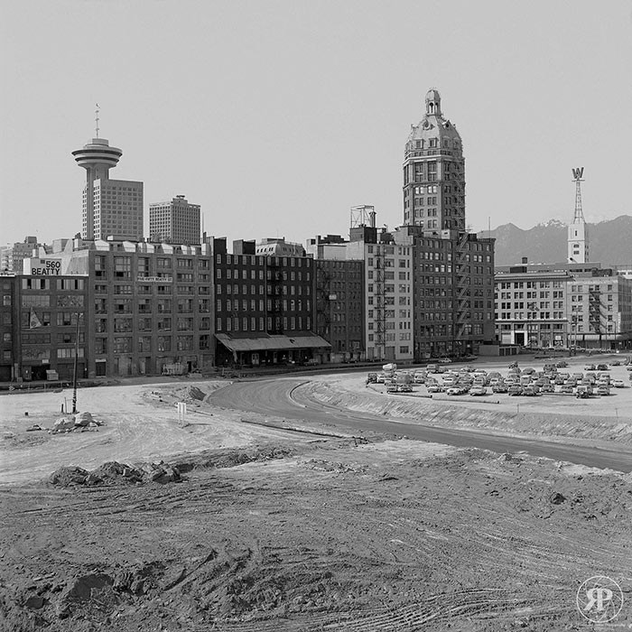  500 Block Beatty Street (rear view), Vancouver, 1983