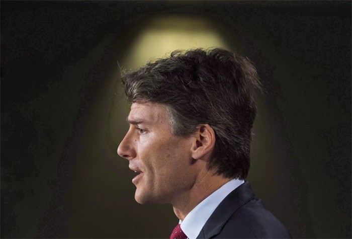  Vancouver Mayor Gregor Robertson speaks during a news conference on Parliament Hill in Ottawa on June 7, 2016. Vancouver Mayor Gregor Robertson is warning homeowners that if they fail to declare their property status by Feb. 2, they will face the city's empty homes tax plus a $250 fine. THE CANADIAN PRESS/Adrian Wyld