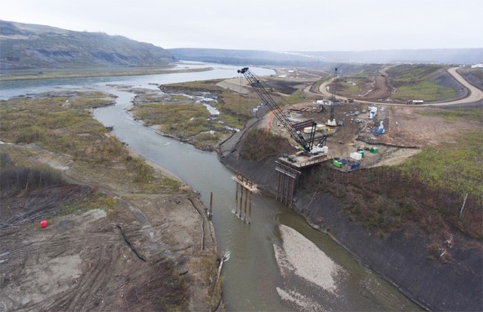  A new bridge under construction near the Site C project in northern B.C.   Photograph By Business in Vancouver