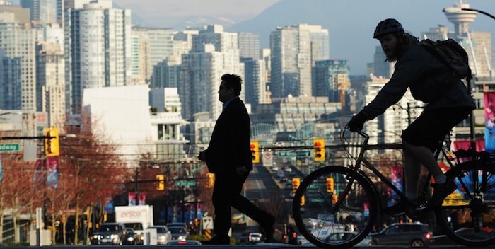  Cycling in Vancouver. Photo Dan Toulgoet