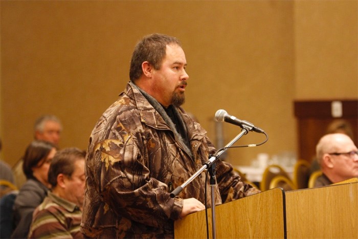  West Moberly First Nations Chief Roland Willson, shown here testifying before the Site C Joint Review Panel.   Photo By Matt Preprost