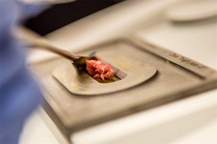  A PhD candidate in UBC's faculty of land and food systems and she has helped develop a new technique for identifying unwanted animal parts in ground beef. The University of British Columbia has good news for anyone who's been a little nervous about sinking their teeth into a juicy hamburger ever since horse meat was found in European beef a few years ago. Researchers at the university have developed a new technique to identify unwanted animal products in ground beef, using a laser-equipped spectrometer and statistical analysis. THE CANADIAN PRESS/HO-Paul Joseph/UBC